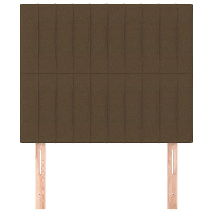 Kopfteil Dunkelbraun 90x5x118/128 cm Stoff
