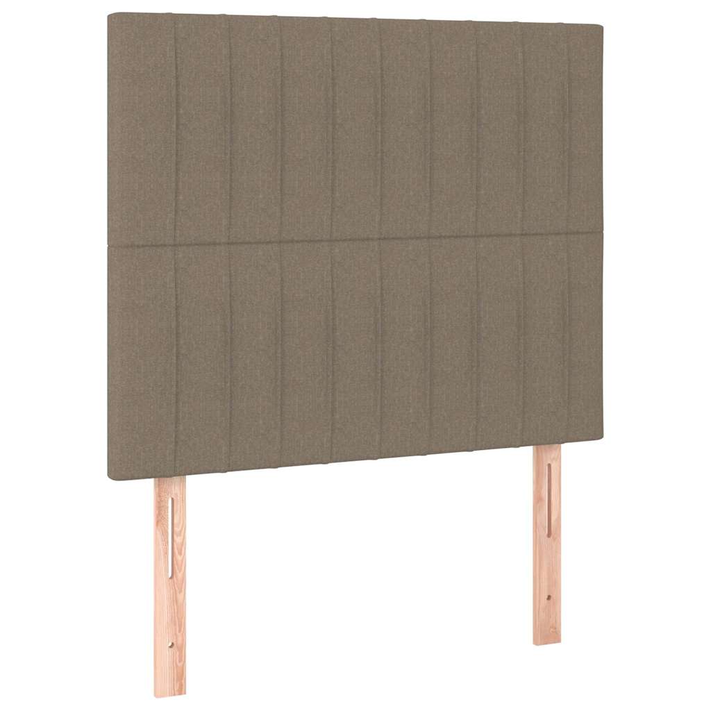 Kopfteil Taupe 90x5x118/128 cm Stoff