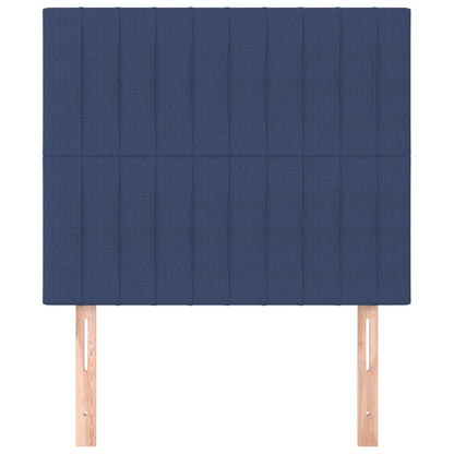 Kopfteil Blau 90x5x118/128 cm Stoff