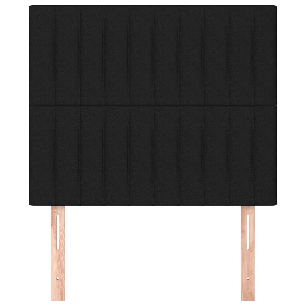 Kopfteil Schwarz 100 x 5 x 118/128 cm Stoff