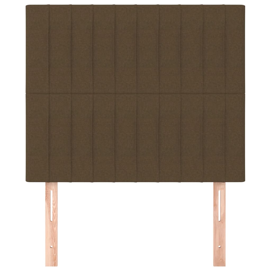 Kopfteil Dunkelbraun 100 x 5 x 118/128 cm Stoff