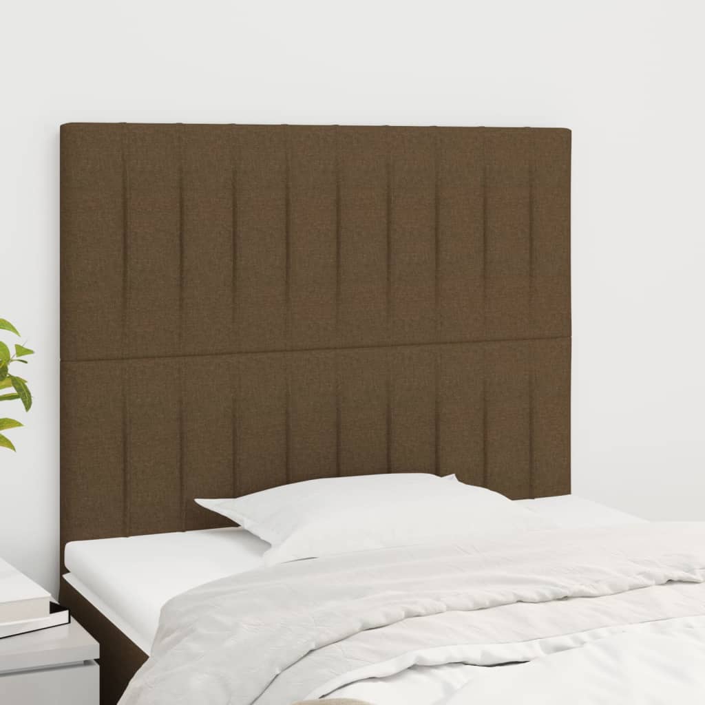 Kopfteil Dunkelbraun 100 x 5 x 118/128 cm Stoff