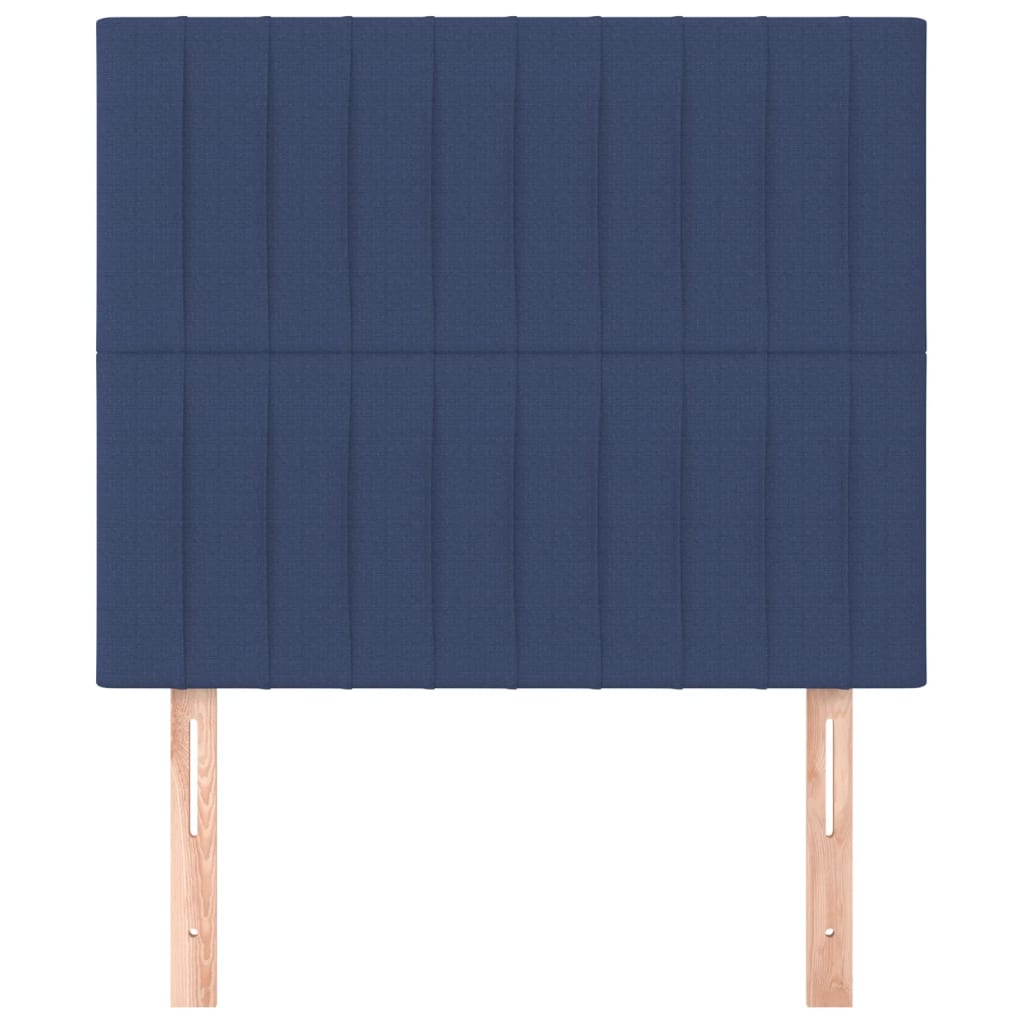 Kopfteil Blau 100 x 5 x 118/128 cm Stoff