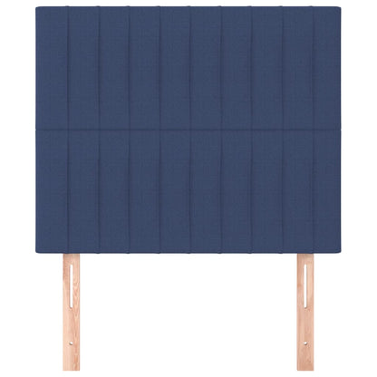 Kopfteil Blau 100 x 5 x 118/128 cm Stoff