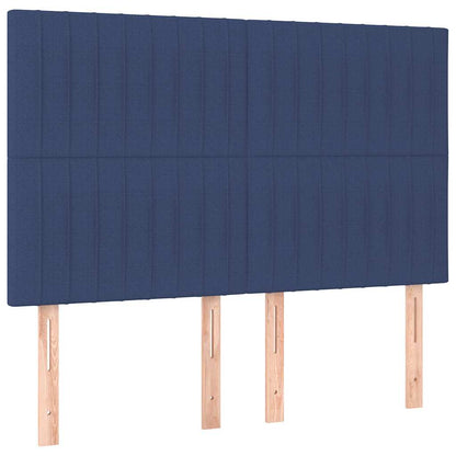 Kopfteil Blau 144x5x118/128 cm Stoff