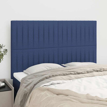 Kopfteil Blau 144x5x118/128 cm Stoff