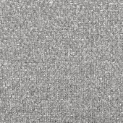 Kopfteil Hellgrau 180 x 5 x 118/128 cm Stoff