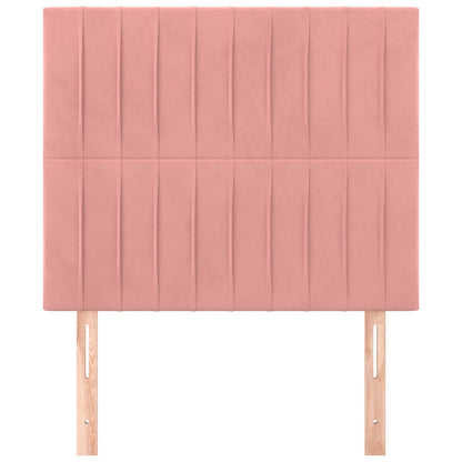 Kopfteil Rosa 80x5x118/128 cm Samt