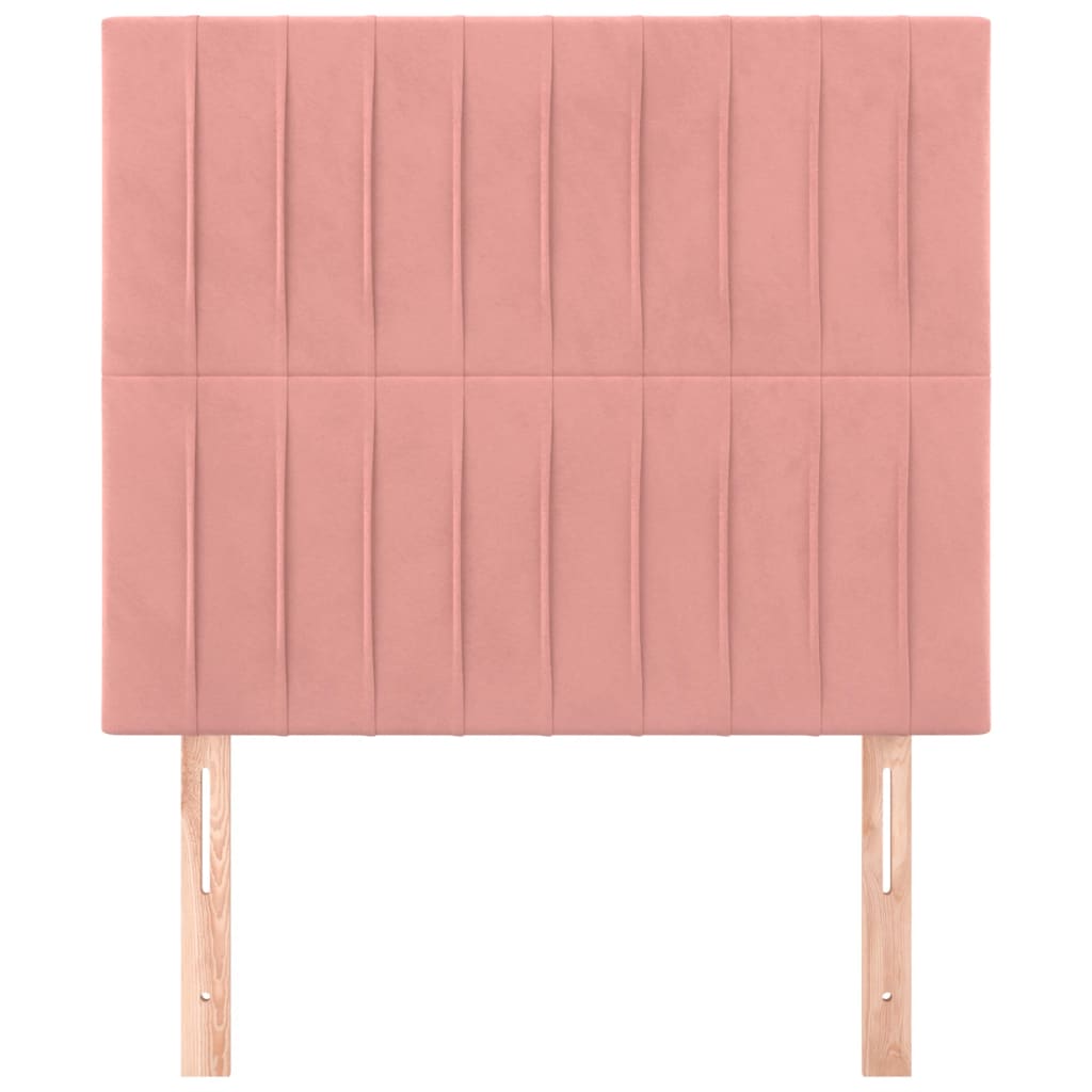 Kopfteil Rosa 90x5x118/128 cm Samt