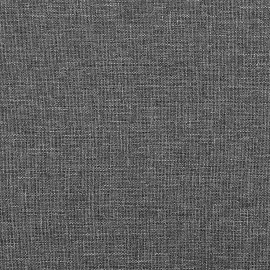 Kopfteil Dunkelgrau 80 x 7 x 118/128 cm Stoff