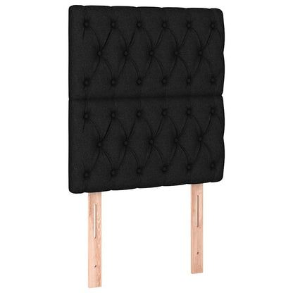 Kopfteil Schwarz 80x7x118/128 cm Stoff