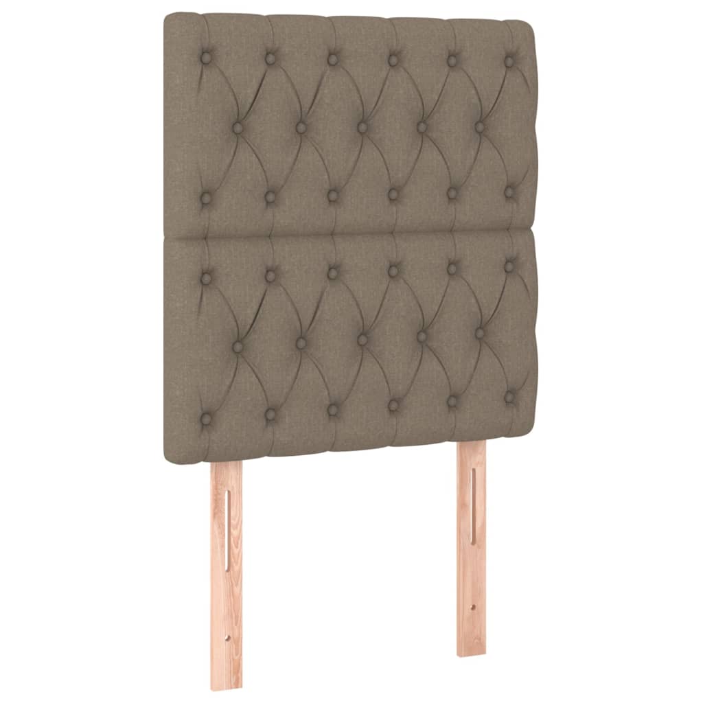 Kopfteil Taupe 80x7x118/128 cm Stoff