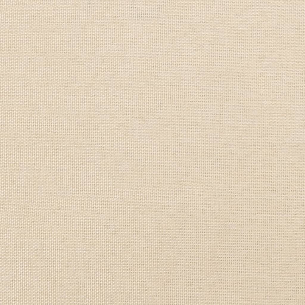 Kopfteil Creme 80x7x118/128 cm Stoff