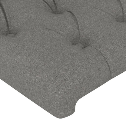 Kopfteil Dunkelgrau 90 x 7 x 118/128 cm Stoff