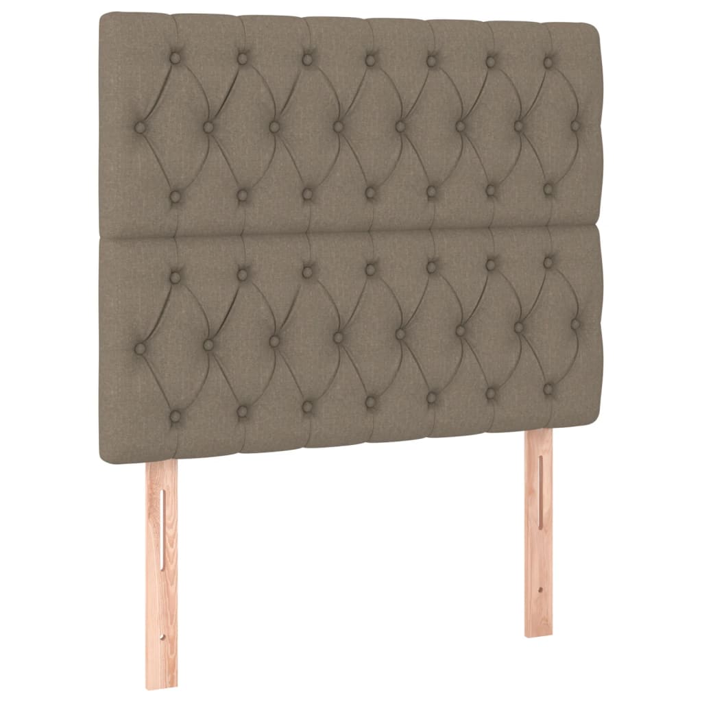 Kopfteil Taupe 100x7x118/128 cm Stoff