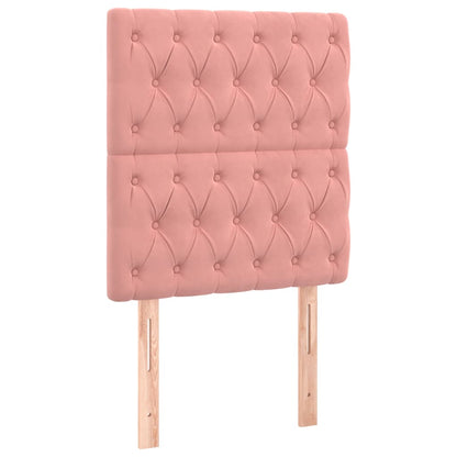 Kopfteil Rosa 80x7x118/128 cm Samt