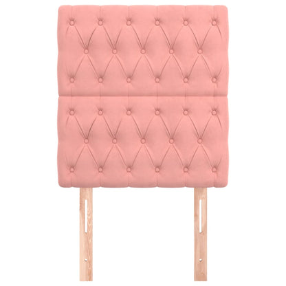 Kopfteil Rosa 80x7x118/128 cm Samt