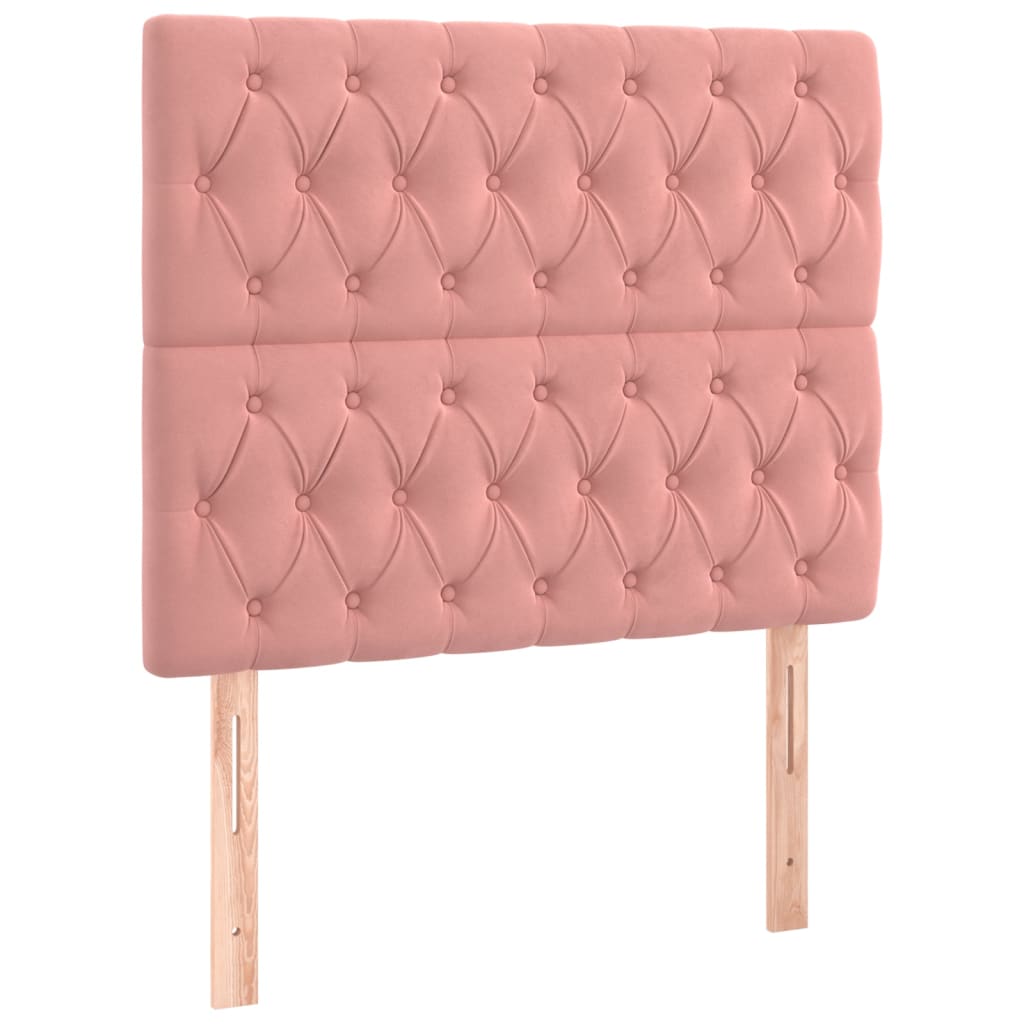 Kopfteil Rosa 90x7x118/128 cm Samt