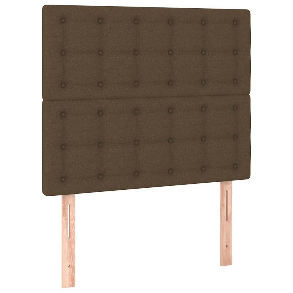 Kopfteil Dunkelbraun 80x5x118/128 cm Stoff