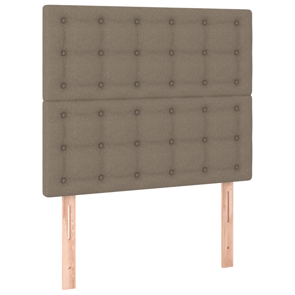 Kopfteil Taupe 80x5x118/128 cm Stoff