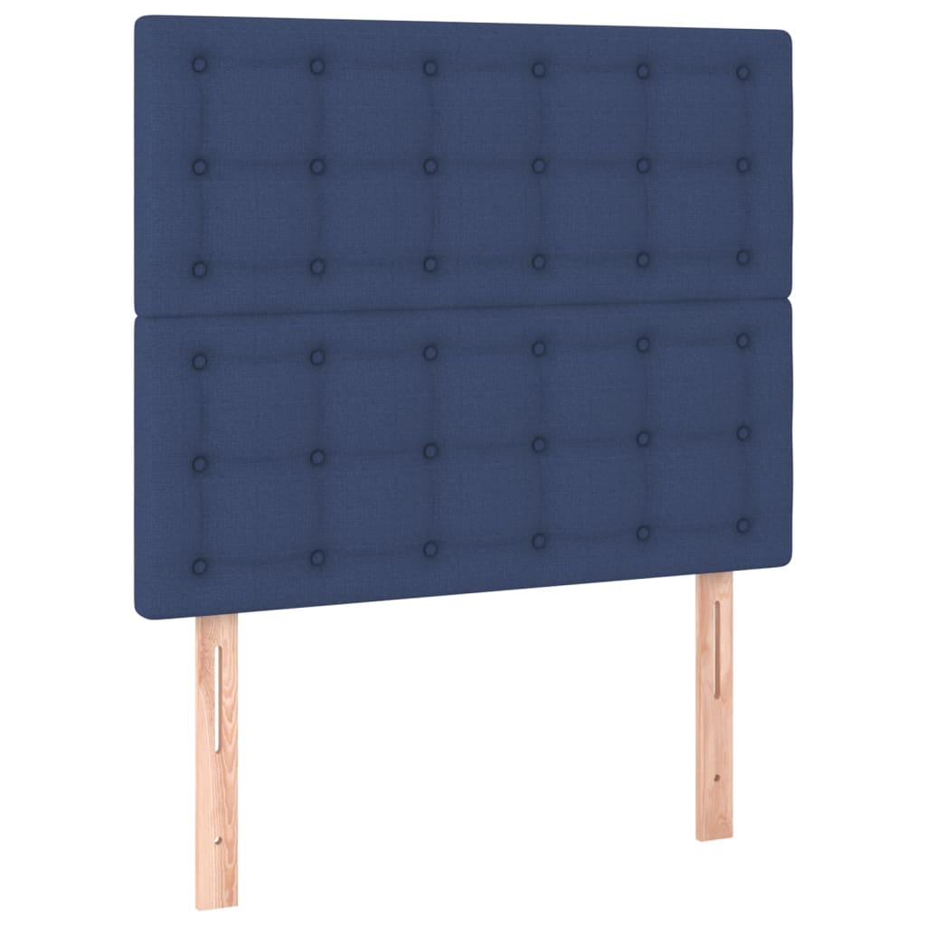 Kopfteil Blau 80x5x118/128 cm Stoff