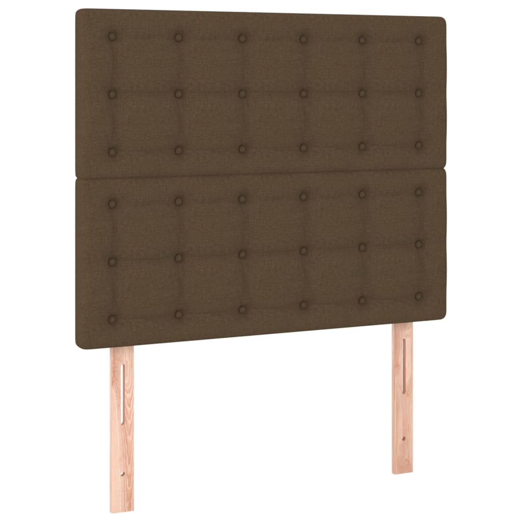 Kopfteil Dunkelbraun 90x5x118/128 cm Stoff