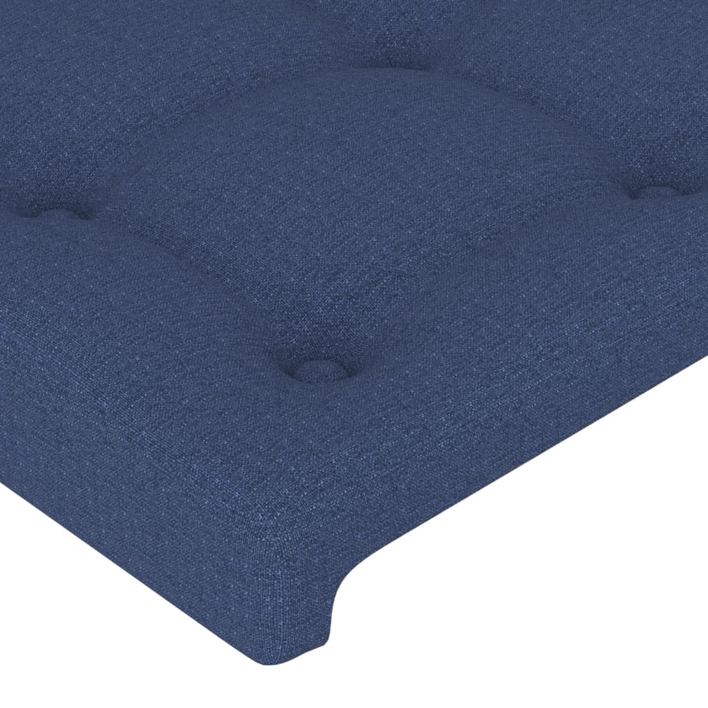 Kopfteil Blau 90x5x118/128 cm Stoff
