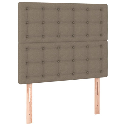 Kopfteil Taupe 100x5x118/128 cm Stoff