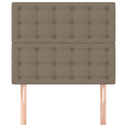 Kopfteil Taupe 100x5x118/128 cm Stoff