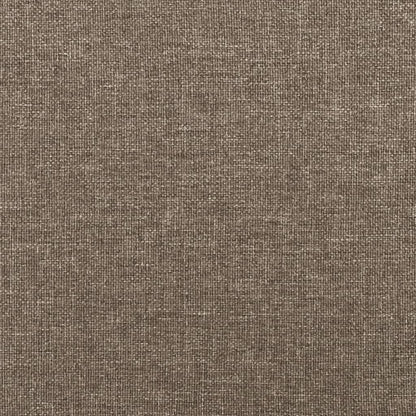 Kopfteil Taupe 100x5x118/128 cm Stoff