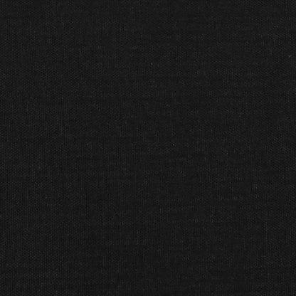 Kopfteil Schwarz 200 x 5 x 118/128 cm Stoff