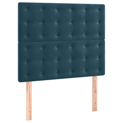 Kopfteil Dunkelblau 80x5x118/128 cm Samt