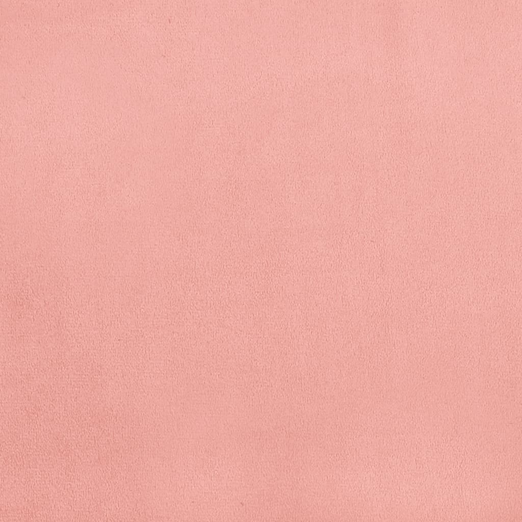 Kopfteil Rosa 90x5x118/128 cm Samt
