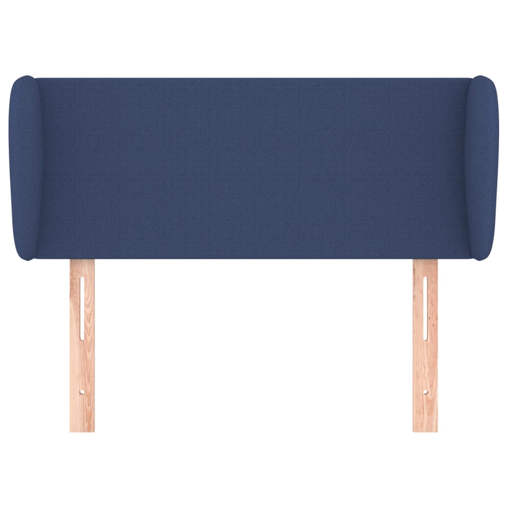 Kopfteil mit Ohren Blau 93x23x78/88 cm Stoff