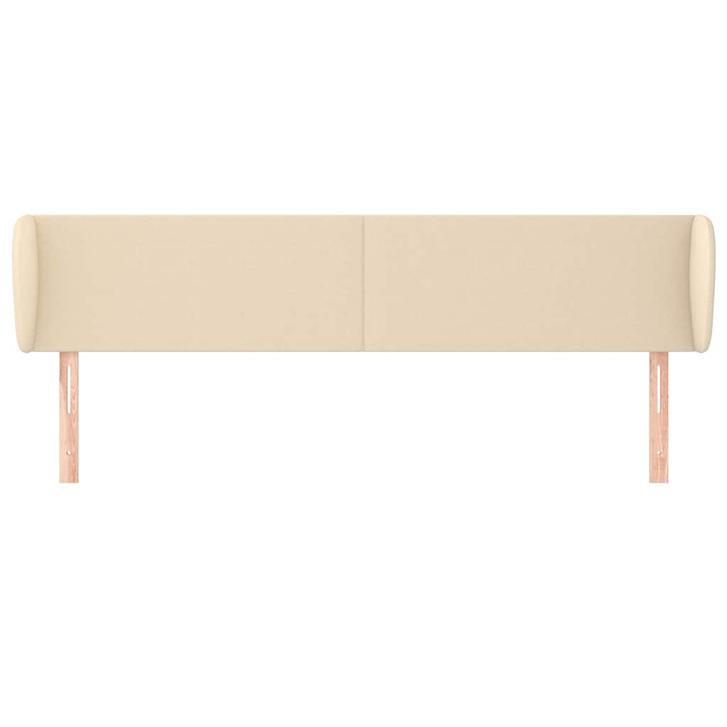 Kopfteil mit Ohren Creme 163x23x78/88 cm Stoff