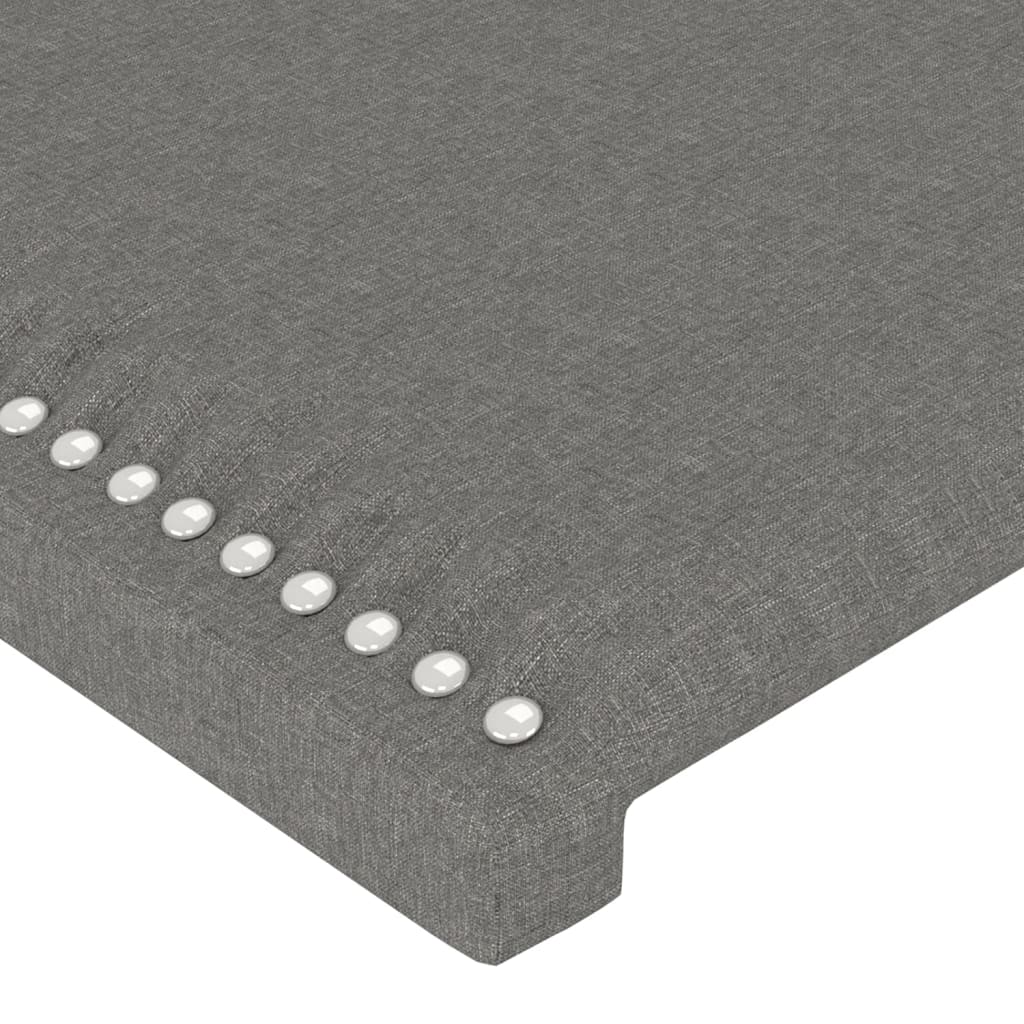 Kopfteil mit Ohren Dunkelgrau 103x23x78/88 cm Stoff