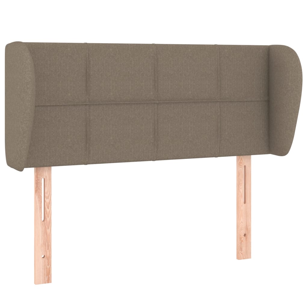 Kopfteil mit Ohren Taupe 83x23x78/88 cm Stoff