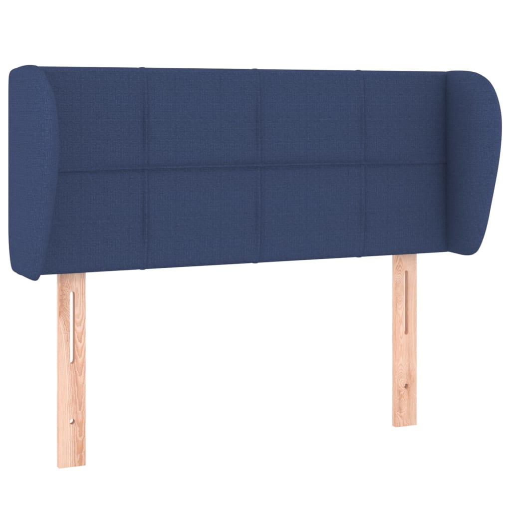 Kopfteil mit Ohren Blau 93x23x78/88 cm Stoff