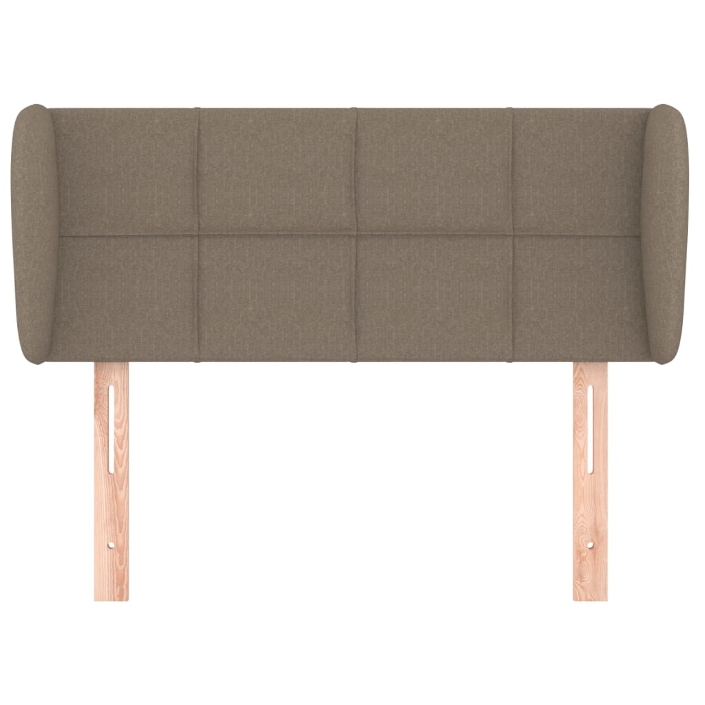 Kopfteil mit Ohren Taupe 103x23x78/88 cm Stoff