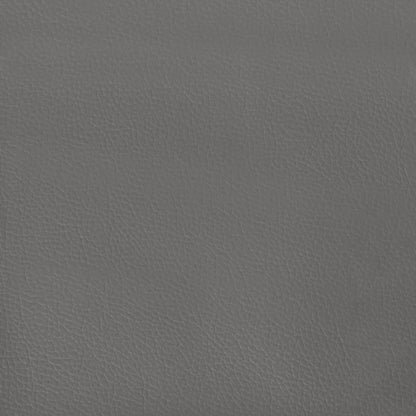 Kopfteil mit Ohren Grau 147x23x78/88 cm Kunstleder