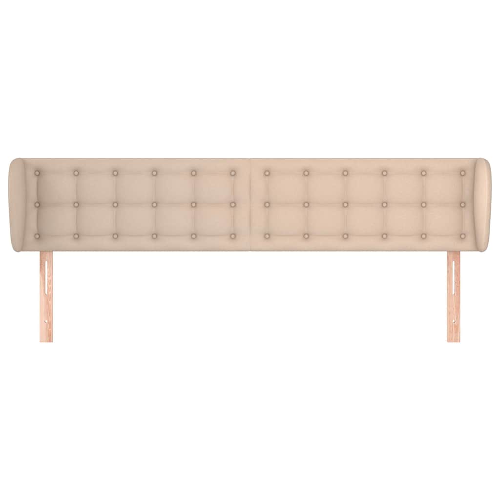 Kopfteil mit Ohren Cappuccino-Braun 183x23x78/88 cm Kunstleder