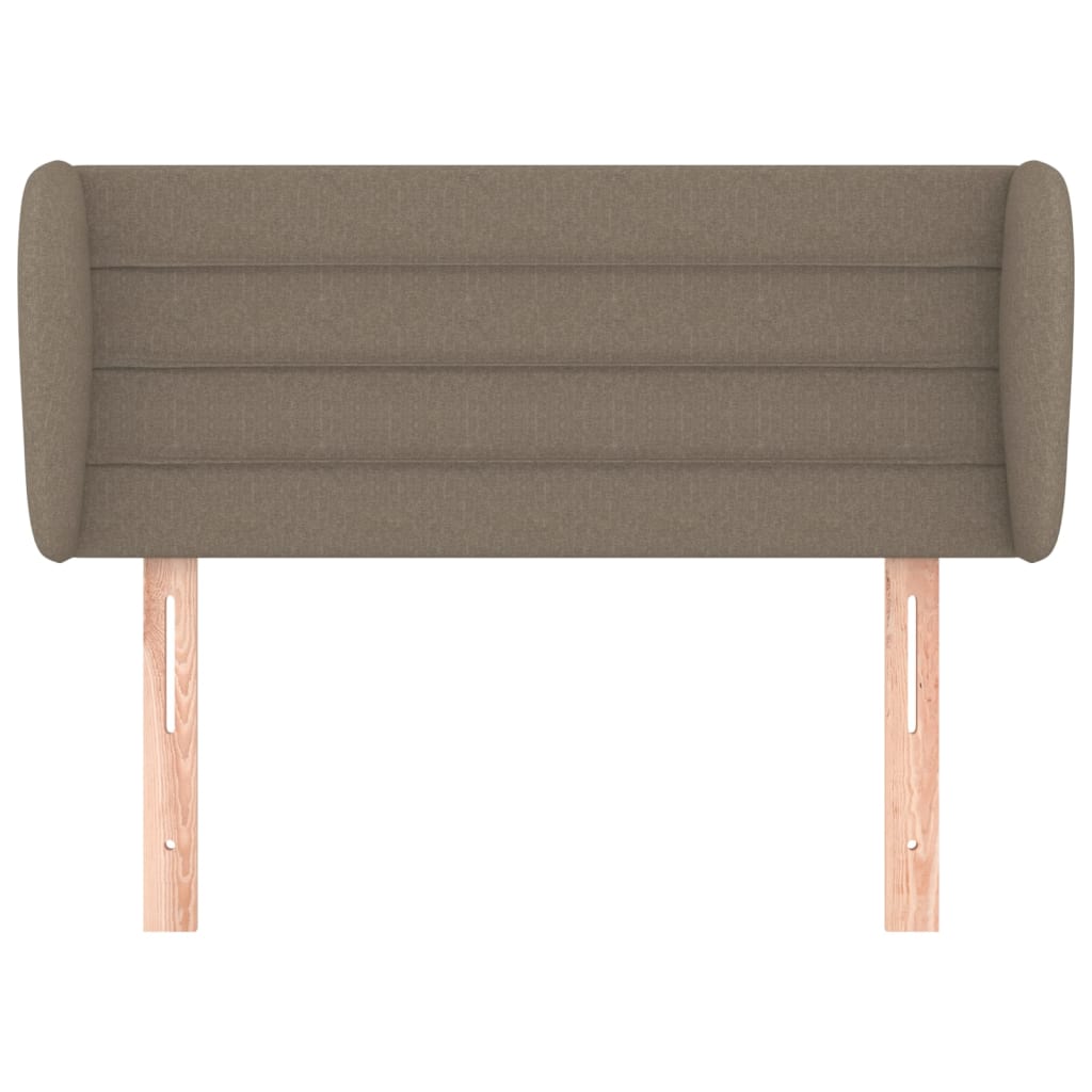 Kopfteil mit Ohren Taupe 83x23x78/88 cm Stoff