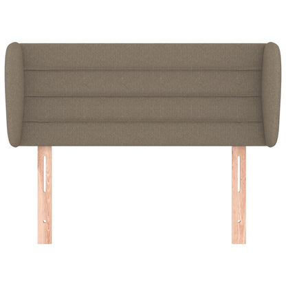 Kopfteil mit Ohren Taupe 93x23x78/88 cm Stoff