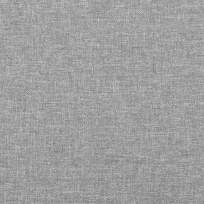 Kopfteil mit Ohren Hellgrau 103x23x78/88 cm Stoff