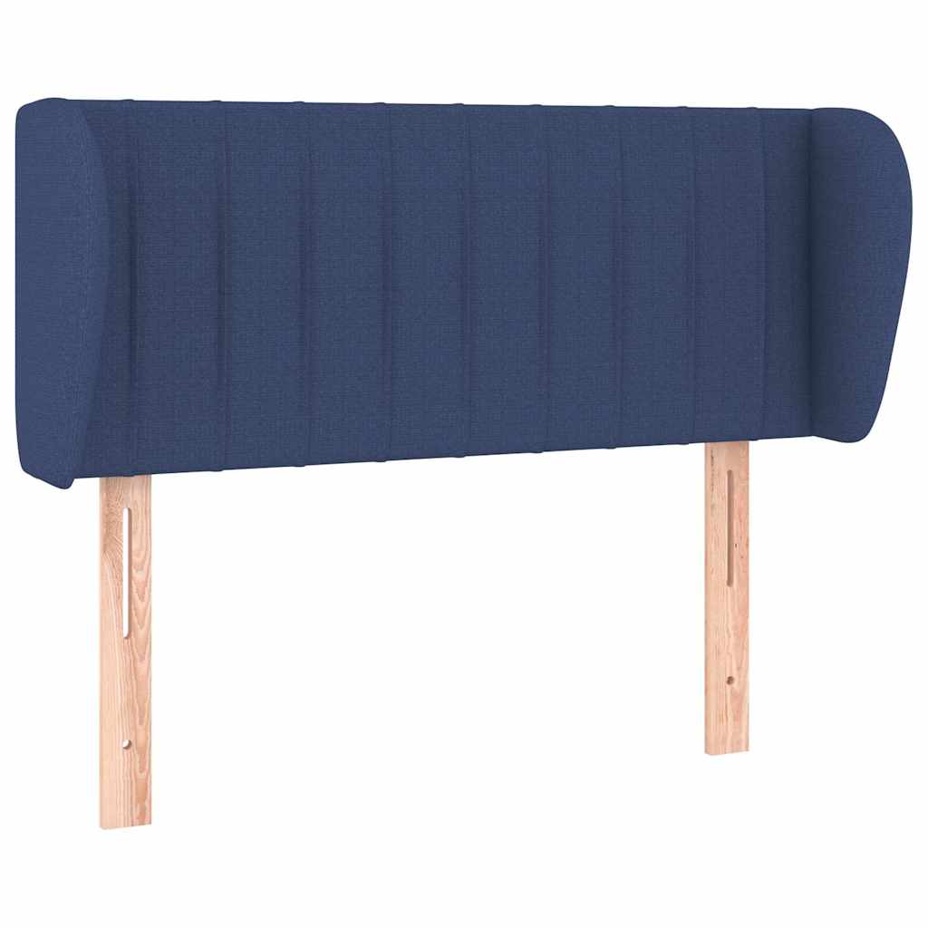 Kopfteil mit Ohren Blau 103x23x78/88 cm Stoff