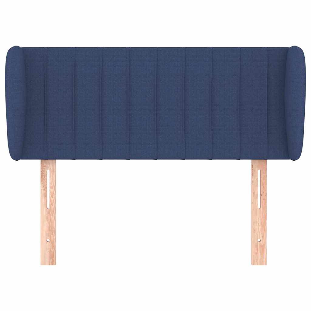 Kopfteil mit Ohren Blau 103x23x78/88 cm Stoff