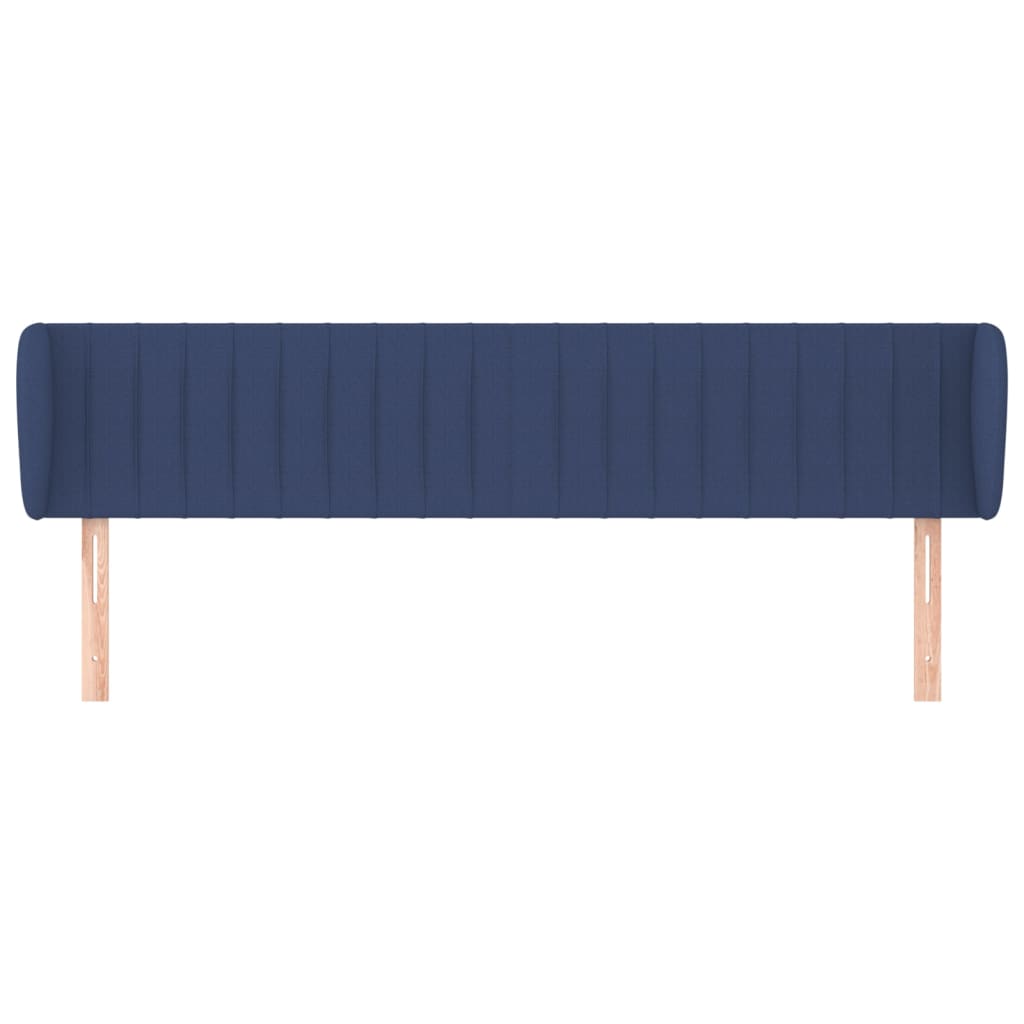 Kopfteil mit Ohren Blau 163x23x78/88 cm Stoff