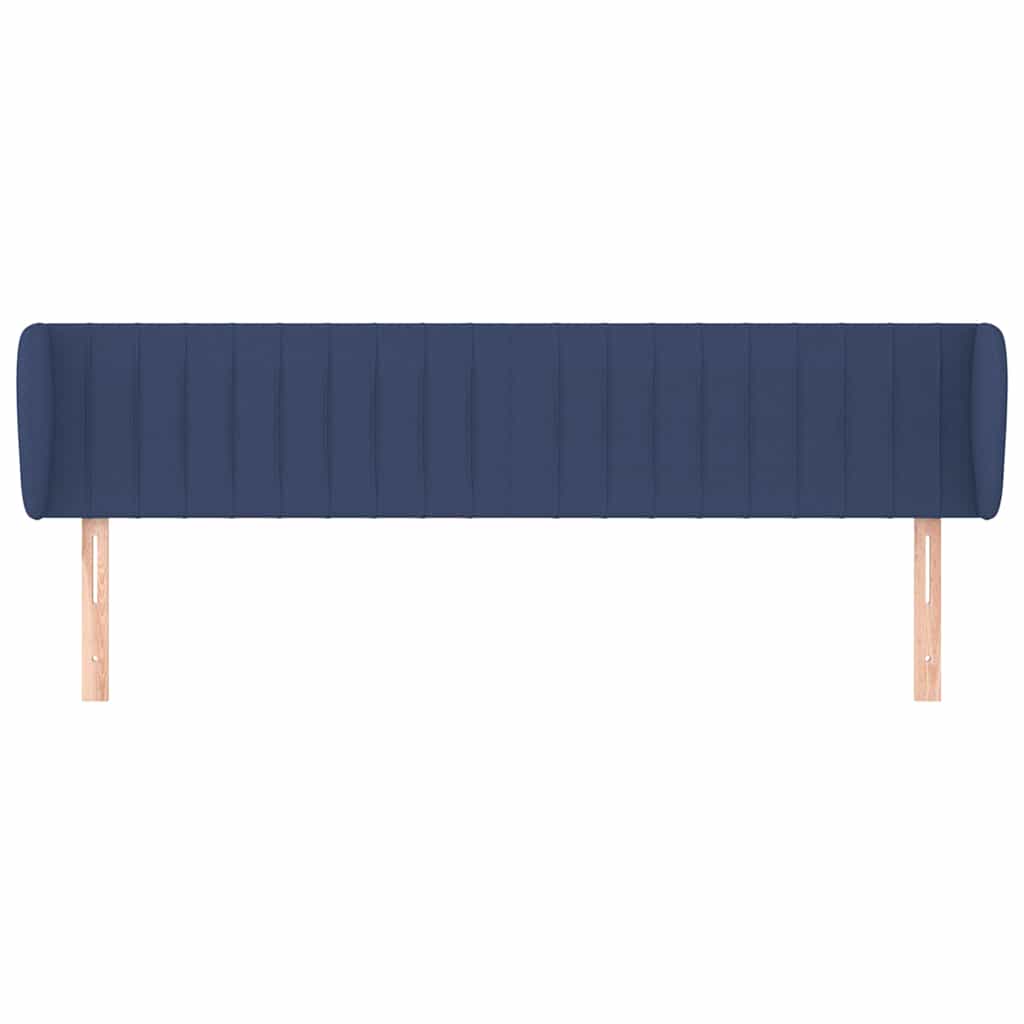 Kopfteil mit Ohren Blau 163x23x78/88 cm Stoff
