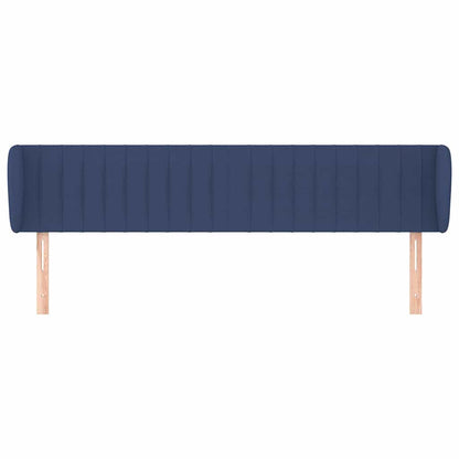 Kopfteil mit Ohren Blau 163x23x78/88 cm Stoff