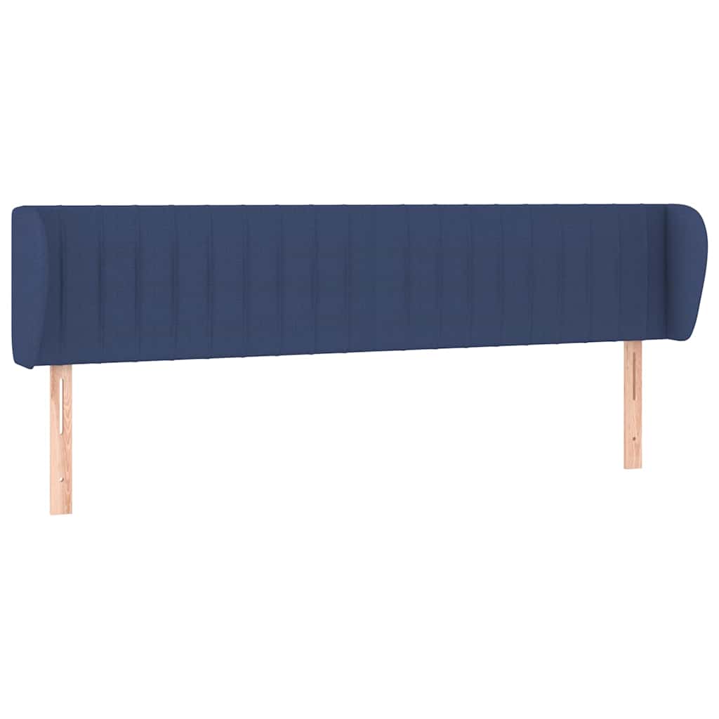 Kopfteil mit Ohren Blau 183x23x78/88 cm Stoff